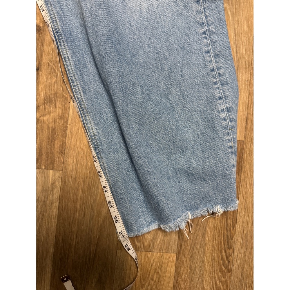 Boden Womens Light Wash Wide Leg Raw Hem Denim Jeans W33 Blue - Picture 7 of 7